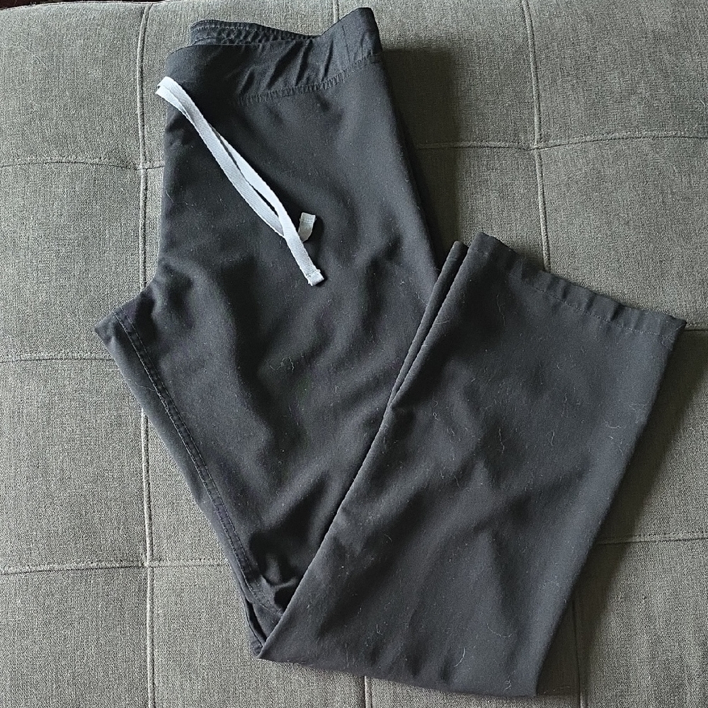 Figs Womens Black Straight Leg Pant